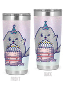 Kitten Birthday Cake Tumbler -SPIdeals Designs