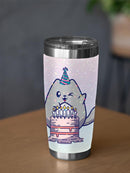 Kitten Birthday Cake Tumbler -SPIdeals Designs