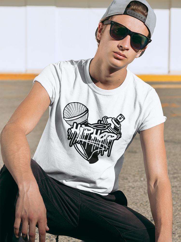 Hip Hop Microphone And Spray T-shirt -SPIdeals Designs