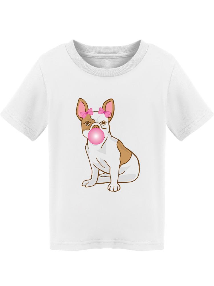 Cute French Bulldog With Gum T-shirt -SPIdeals Designs