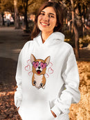 Corgi With Heart Glasses Hoodie -SPIdeals Designs