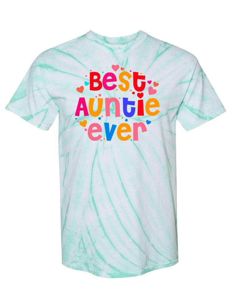 Best Auntie Ever Tie Dye Tee -SPIdeals Designs