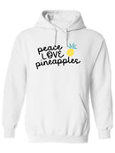 Peace Love Pineapples Hoodie -SPIdeals Designs