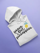 Peace Love Pineapples Hoodie -SPIdeals Designs