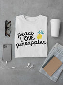 Peace Love Pineapples T-shirt -SPIdeals Designs