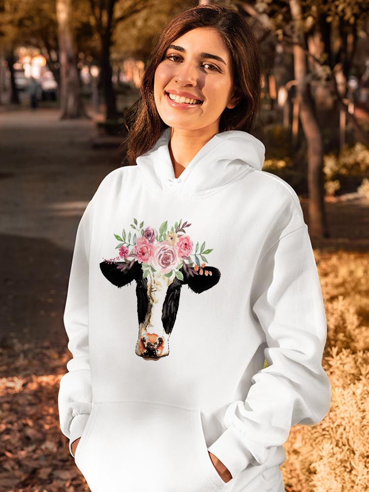 Flower Cow Hoodie -SPIdeals Designs
