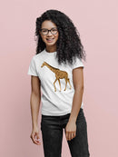 Giraffe In Profile T-shirt -SPIdeals Designs