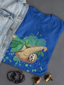 Sloth Hanging On Branch T-shirt -SPIdeals Designs