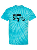 Car Sketch Tie Dye Tee -SPIdeals Designs
