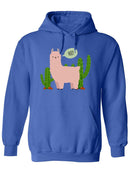 Greeting Llama Hoodie -SPIdeals Designs