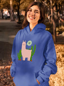 Greeting Llama Hoodie -SPIdeals Designs