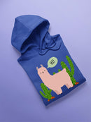 Greeting Llama Hoodie -SPIdeals Designs