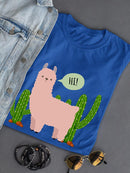 Greeting Llama T-shirt -SPIdeals Designs