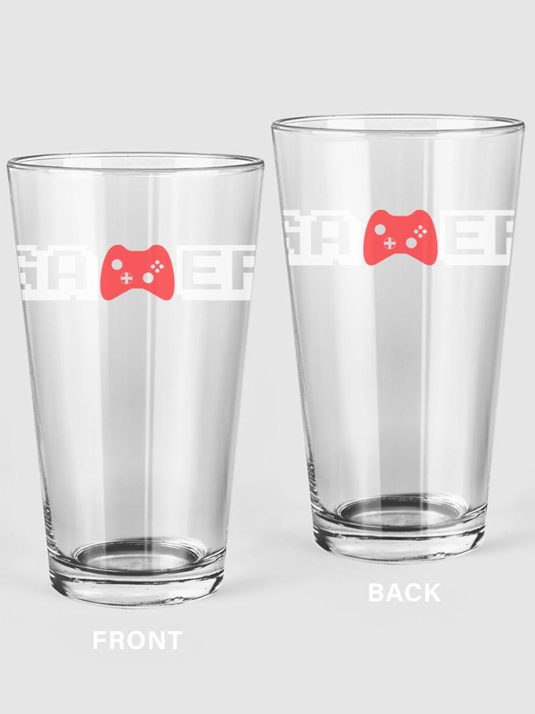 Gamer Controller Logo Pint Glass -SPIdeals Designs