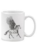 White Pegasus Mug -SPIdeals Designs