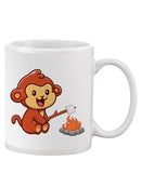 Monkey Roasting Marshmallows Mug -SPIdeals Designs