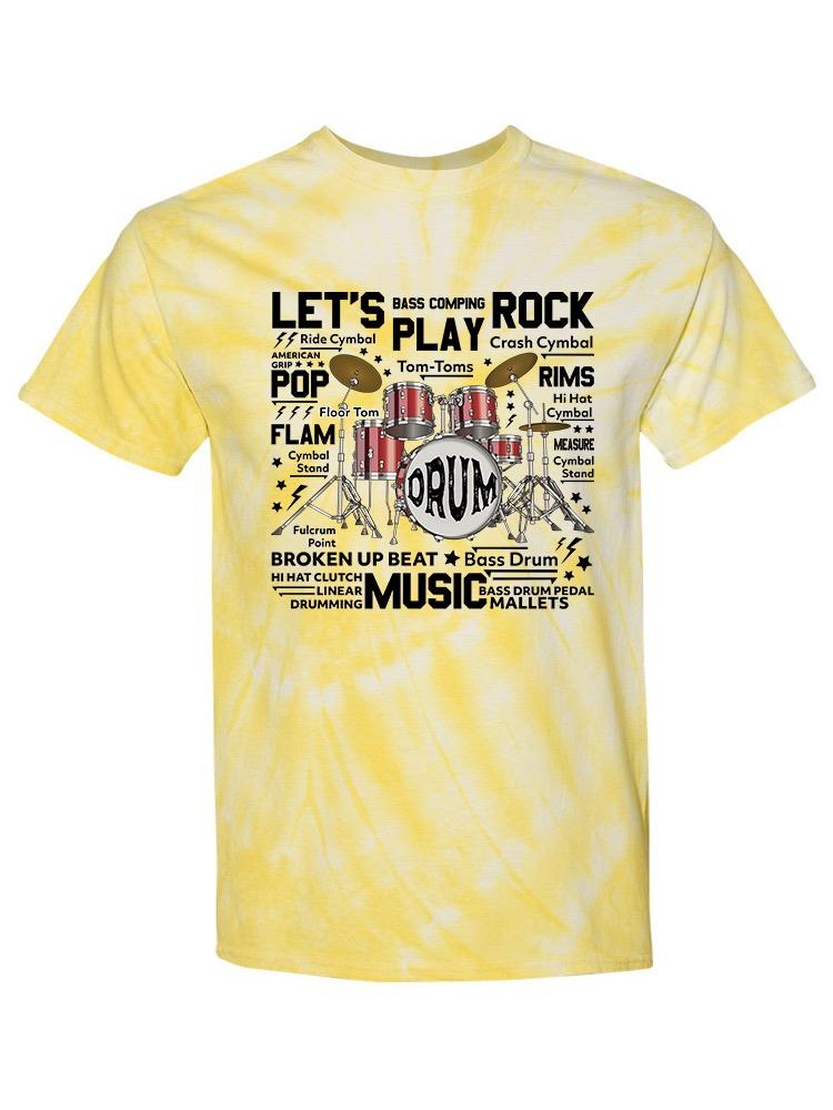 Let's Play Rock Tie Dye Tee -SPIdeals Designs