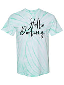 Hello Darling! Tie Dye Tee -SPIdeals Designs