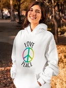 Love And Peace! Hoodie or Sweatshirt -SPIdeals Designs