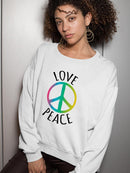 Love And Peace! Hoodie or Sweatshirt -SPIdeals Designs