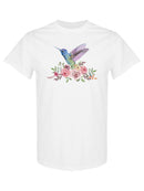 Hummingbird With Flowers T-shirt -SPIdeals Designs