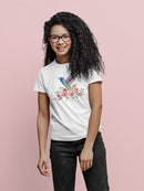 Hummingbird With Flowers T-shirt -SPIdeals Designs