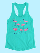 Flamingos Racerback Tank -SPIdeals Designs
