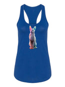 Sitting Sphynx Cat Racerback Tank -SPIdeals Designs