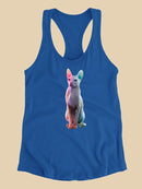 Sitting Sphynx Cat Racerback Tank -SPIdeals Designs