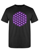Purple Circle With Pattern T-shirt -SPIdeals Designs