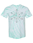 Shapes In Pattern Tie Dye Tee -SPIdeals Designs