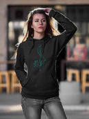 Axolotl Outline Hoodie -SPIdeals Designs
