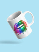 Rainbow Colored Lips. Mug -SPIdeals Designs