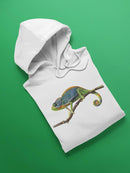 Chameleon On A Branch Hoodie -SPIdeals Designs