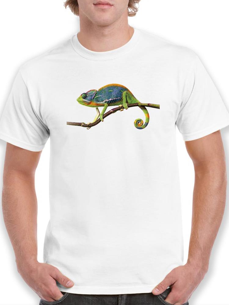 Chameleon On A Branch T-shirt -SPIdeals Designs