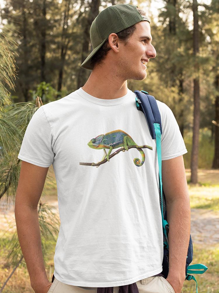 Chameleon On A Branch T-shirt -SPIdeals Designs