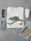 Chameleon On A Branch T-shirt -SPIdeals Designs