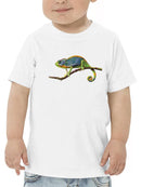 Chameleon On A Branch T-shirt -SPIdeals Designs