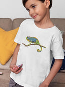 Chameleon On A Branch T-shirt -SPIdeals Designs
