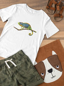 Chameleon On A Branch T-shirt -SPIdeals Designs