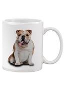 English Bulldog Sitting Mug -SPIdeals Designs