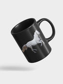White Horse Galloping Mug -SPIdeals Designs