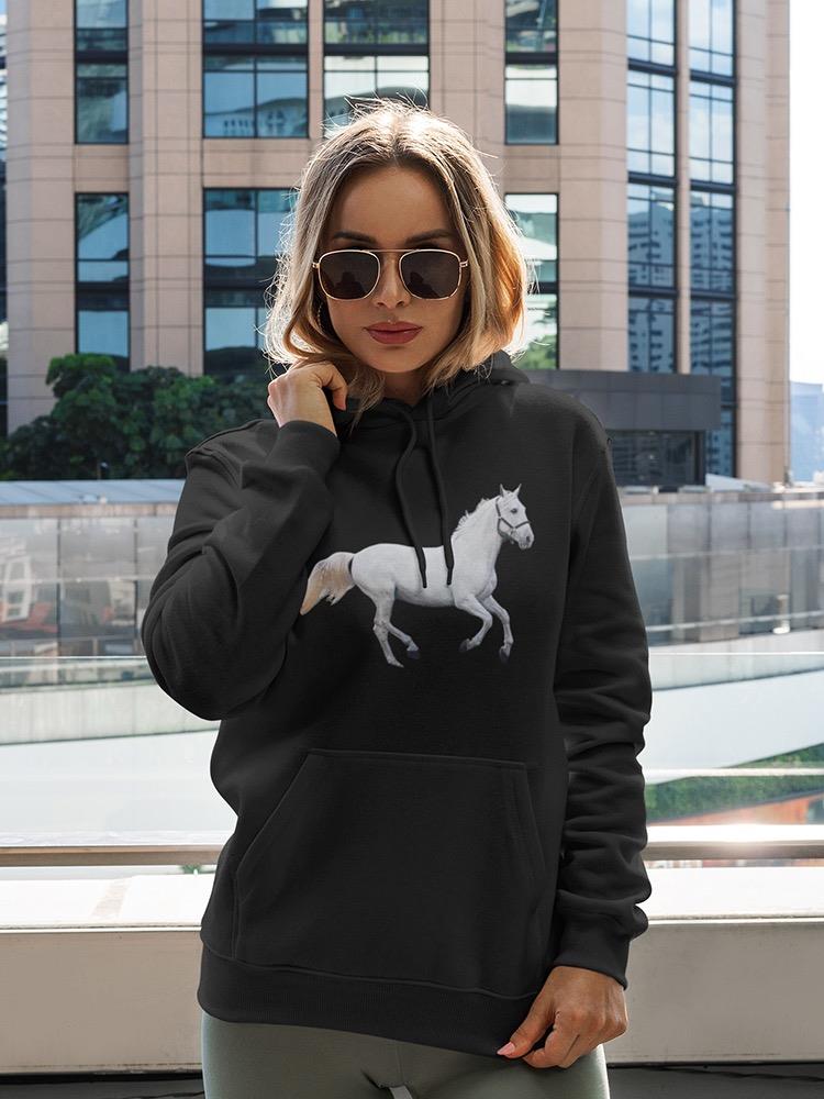 White Horse Galloping Hoodie -SPIdeals Designs