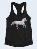 White Horse Galloping T-shirt -SPIdeals Designs