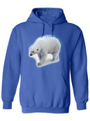 Polar Bear Portrait Hoodie -SPIdeals Designs