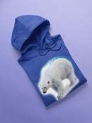 Polar Bear Portrait Hoodie -SPIdeals Designs