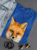 Red Fox Face T-shirt -SPIdeals Designs