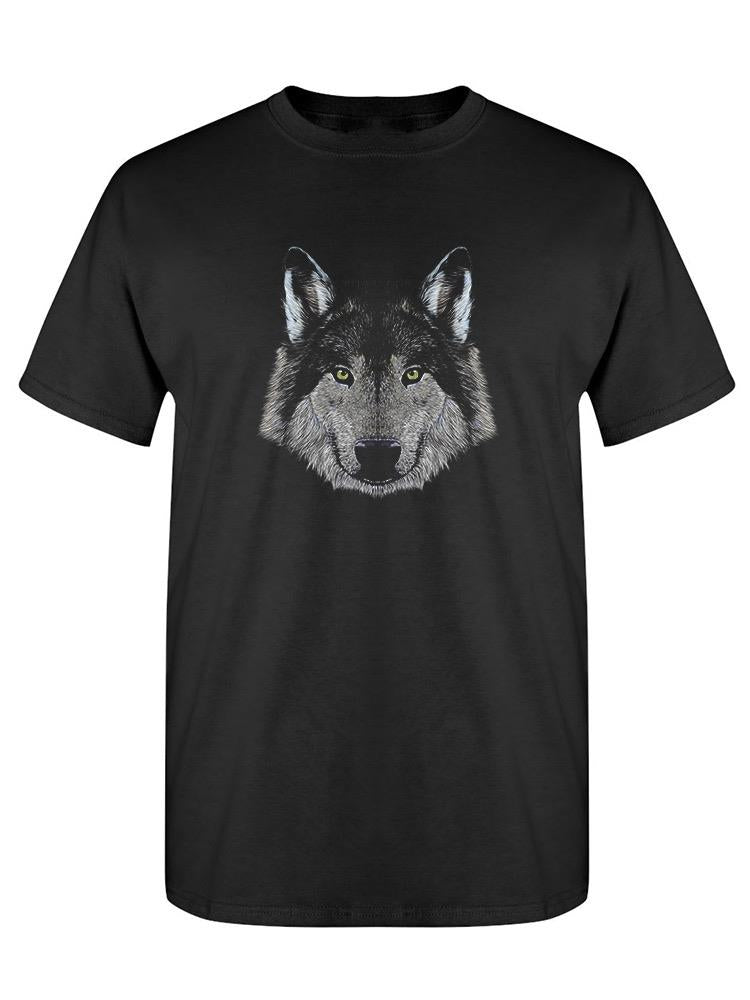 Wolf Face Portrait T-shirt -SPIdeals Designs