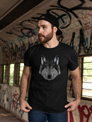 Wolf Face Portrait T-shirt -SPIdeals Designs