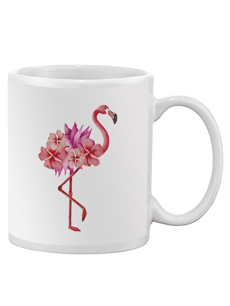 Flamingo Made Of Flowers Mug -SPIdeals Designs